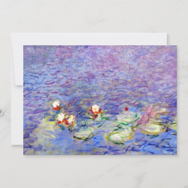 Claude Monet - Water Lilies Thank You Card (Front)