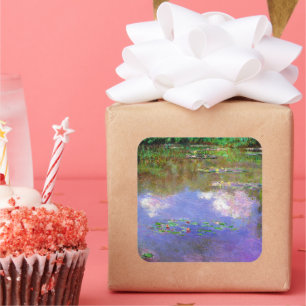 Claude Monet - Water-Lilies, The Clouds, Square Sticker
