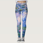 Claude Monet Water Lilies Vintage Floral HD Art Leggings<br><div class="desc">Claude Monet Water Lilies Vintage Floral HD Art Leggings.
Water Lilies painting by Claude Monet. Painted between 1916-1919.</div>
