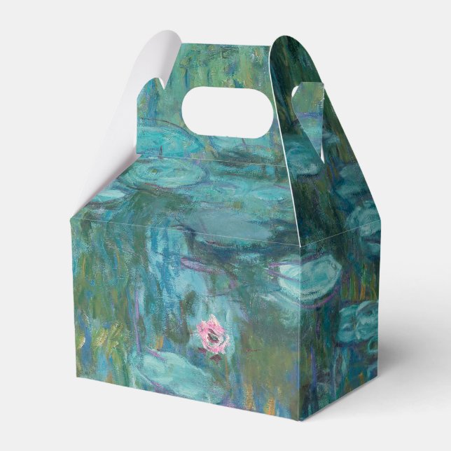 Claude Monet Water Lilies Wedding Favour Box (Front Side)
