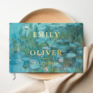 Claude Monet Water Lilies Wedding Guest Book