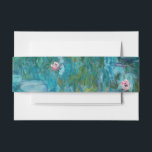 Claude Monet Water Lilies Wedding Invitation Belly Band<br><div class="desc">Elegant wedding invitation belly band featuring classic Water Lilies painting by Claude Monet</div>