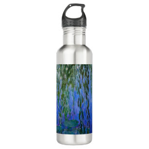 Claude Monet - Water Lilies with weeping willow 710 Ml Water Bottle
