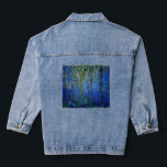 Claude Monet - Water Lilies with weeping willow Denim Jacket<br><div class="desc">Water Lilies with weeping willow branches / Nympheas avec rameaux de saule by Claude Monet in 1916-1919</div>