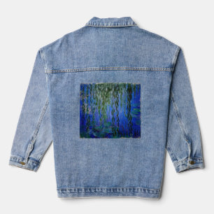 Claude Monet - Water Lilies with weeping willow Denim Jacket
