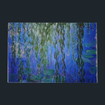 Claude Monet - Water Lilies with weeping willow Doormat<br><div class="desc">Water Lilies with weeping willow branches / Nympheas avec rameaux de saule by Claude Monet in 1916-1919</div>