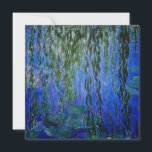 Claude Monet - Water Lilies with weeping willow Invitation<br><div class="desc">Water Lilies with weeping willow branches / Nympheas avec rameaux de saule by Claude Monet in 1916-1919</div>