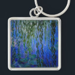 Claude Monet - Water Lilies with weeping willow Key Ring<br><div class="desc">Water Lilies with weeping willow branches / Nympheas avec rameaux de saule by Claude Monet in 1916-1919</div>
