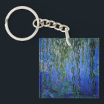 Claude Monet - Water Lilies with weeping willow Key Ring<br><div class="desc">Water Lilies with weeping willow branches / Nympheas avec rameaux de saule by Claude Monet in 1916-1919</div>