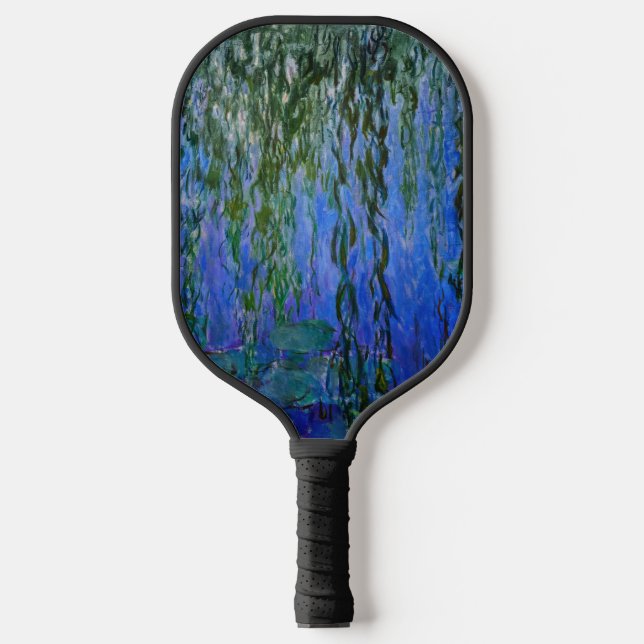 Claude Monet - Water Lilies with weeping willow Pickleball Paddle (Front)