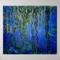 Claude Monet - Water Lilies with weeping willow