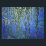 Claude Monet - Water Lilies with weeping willow Tablecloth<br><div class="desc">Water Lilies with weeping willow branches / Nympheas avec rameaux de saule by Claude Monet in 1916-1919</div>