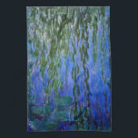 Claude Monet - Water Lilies with weeping willow Tea Towel<br><div class="desc">Water Lilies with weeping willow branches / Nympheas avec rameaux de saule by Claude Monet in 1916-1919</div>