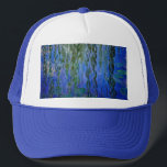 Claude Monet - Water Lilies with weeping willow Trucker Hat<br><div class="desc">Water Lilies with weeping willow branches / Nympheas avec rameaux de saule by Claude Monet in 1916-1919</div>