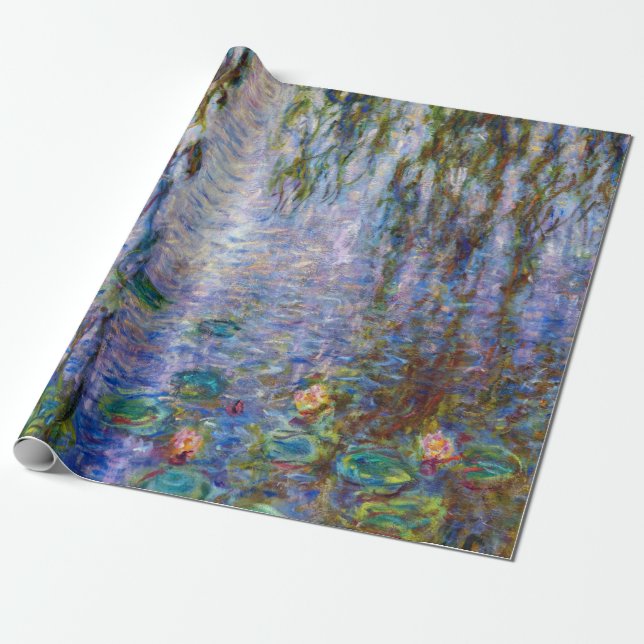 Claude Monet - Water Lilies Wrapping Paper (Unrolled)