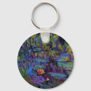 Claude Monet Water Lillies 1917 Key Ring