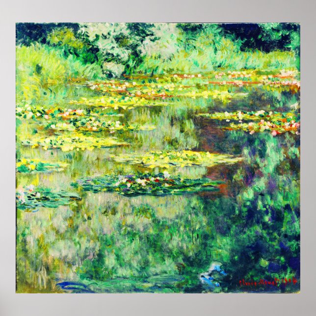 Claude Monet - Water Lillies - Bassin des Nympheas Poster (Front)