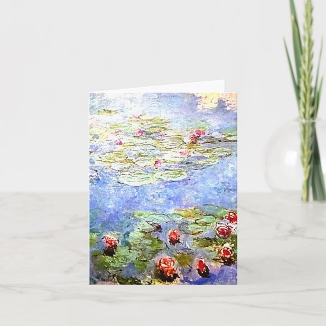 Claude Monet Water Lillies Notecard (Front)
