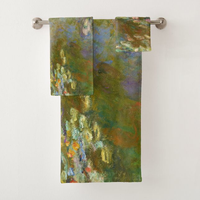 Claude Monet - Water Lily Pond 1917 Bath Towel Set (Insitu)
