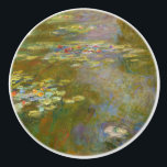 Claude Monet - Water Lily Pond 1917 Ceramic Knob<br><div class="desc">Water Lily Pond (Nympheas) - Claude Monet,  Oil on Canvas,  1917-1919</div>