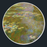 Claude Monet - Water Lily Pond 1917 Ceramic Knob<br><div class="desc">Water Lily Pond (Nympheas) - Claude Monet,  Oil on Canvas,  1917-1919</div>