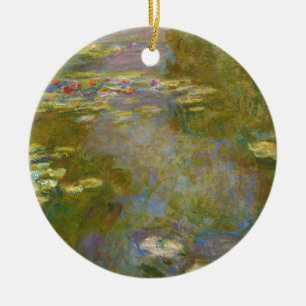 Claude Monet - Water Lily Pond 1917 Ceramic Ornament