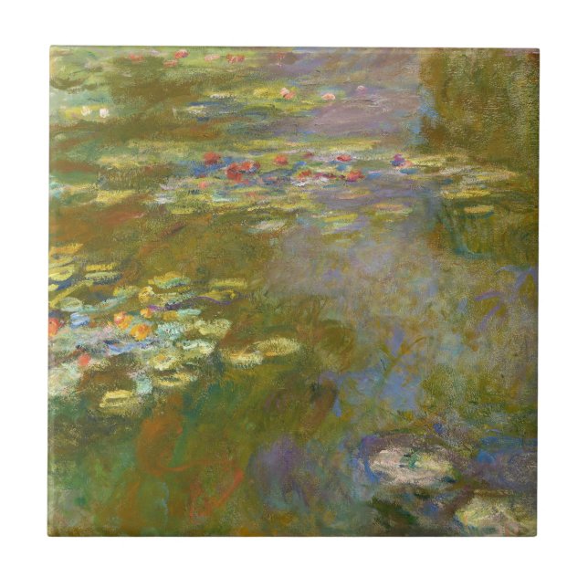 Claude Monet - Water Lily Pond 1917 Ceramic Tile (Front)