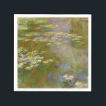 Claude Monet - Water Lily Pond 1917 Napkin<br><div class="desc">Water Lily Pond (Nympheas) - Claude Monet,  Oil on Canvas,  1917-1919</div>