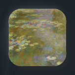 Claude Monet - Water Lily Pond 1917 Paper Plate<br><div class="desc">Water Lily Pond (Nympheas) - Claude Monet,  Oil on Canvas,  1917-1919</div>
