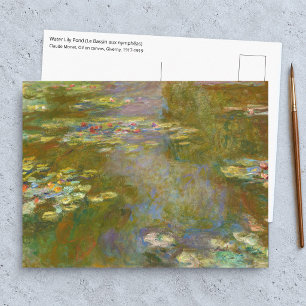 Claude Monet - Water Lily Pond 1917 Postcard