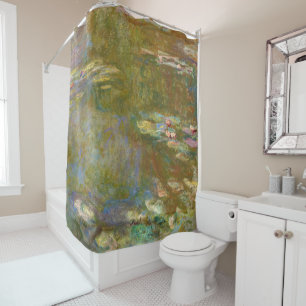 Claude Monet - Water Lily Pond 1917 Shower Curtain