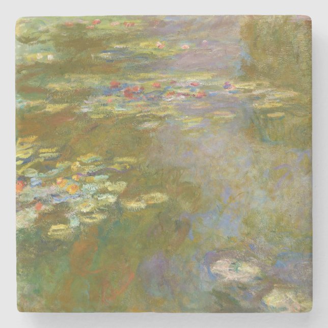 Claude Monet - Water Lily Pond 1917 Stone Coaster (Front)