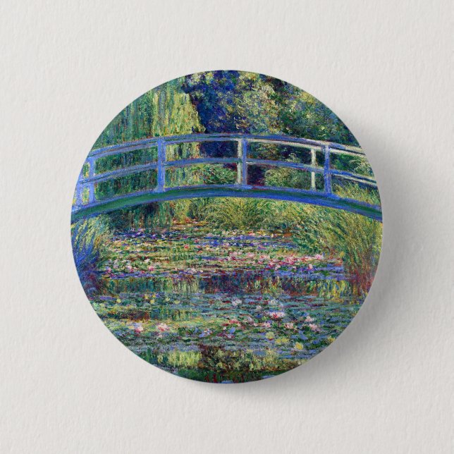 Claude Monet Water Lily Pond 6 Cm Round Badge (Front)