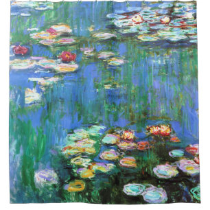 Claude Monet Water Lily Pond Fine Art Shower Curtain