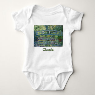 Claude Monet - Water Lily pond, Green Harmony Baby Bodysuit