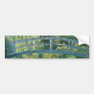 Claude Monet - Water Lily pond, Green Harmony Bumper Sticker