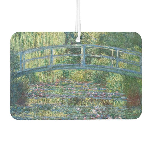 Claude Monet - Water Lily pond, Green Harmony Car Air Freshener (Front)