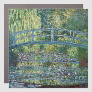 Claude Monet - Water Lily pond, Green Harmony Car Magnet