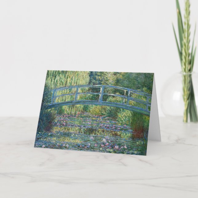 Claude Monet - Water Lily pond, Green Harmony Card (Front)