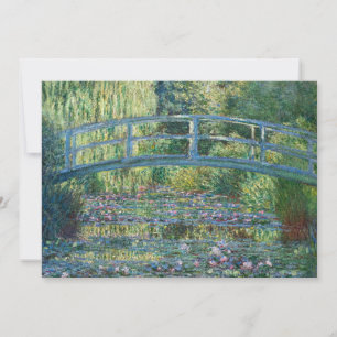 Claude Monet - Water Lily pond, Green Harmony Invitation