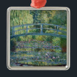 Claude Monet - Water Lily pond, Green Harmony Metal Ornament<br><div class="desc">Water Lily pond,  Green Harmony / Le Bassin aux Nympheas,  Harmonie Verte by Claude Monet in 1899</div>