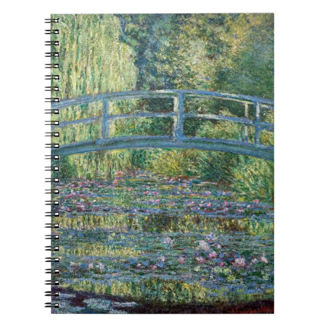 Claude Monet - Water Lily pond, Green Harmony Notebook (Front)
