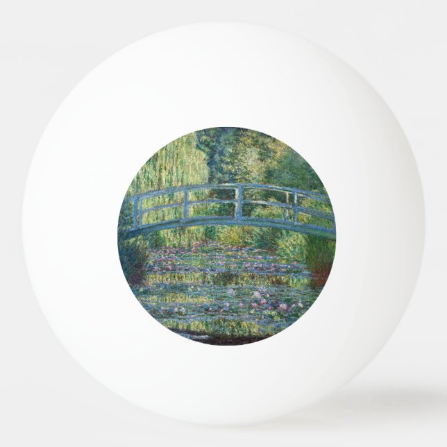 Claude Monet - Water Lily pond, Green Harmony Ping Pong Ball (Front)