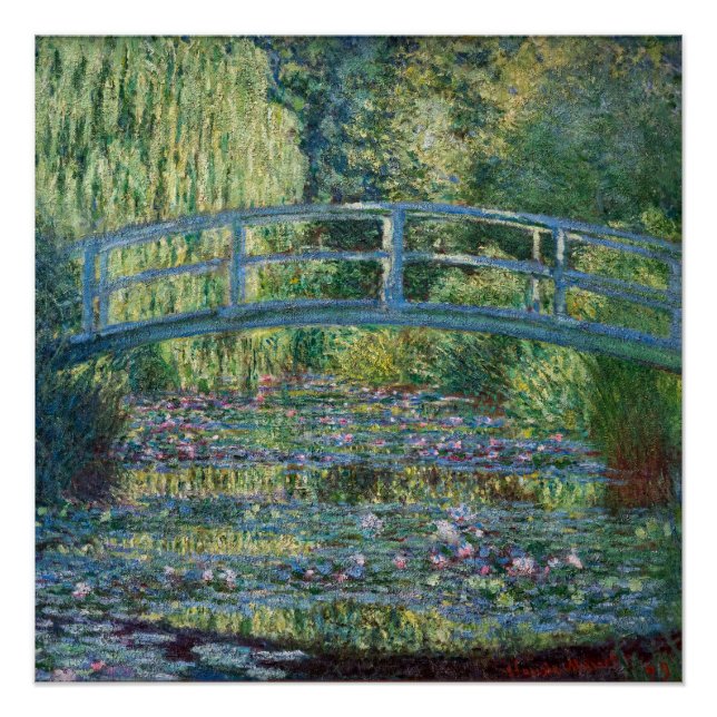 Claude Monet - Water Lily pond, Green Harmony Poster (Front)