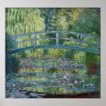 Claude Monet - Water Lily pond, Green Harmony Poster<br><div class="desc">Water Lily pond,  Green Harmony / Le Bassin aux Nympheas,  Harmonie Verte by Claude Monet in 1899</div>