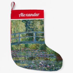 Claude Monet - Water Lily pond, Green Harmony Small Christmas Stocking