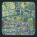 Claude Monet - Water Lily pond, Green Harmony Square Sticker<br><div class="desc">Water Lily pond,  Green Harmony / Le Bassin aux Nympheas,  Harmonie Verte by Claude Monet in 1899</div>