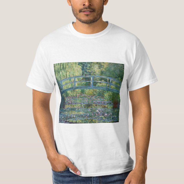 Claude Monet - Water Lily pond, Green Harmony T-Shirt (Front)