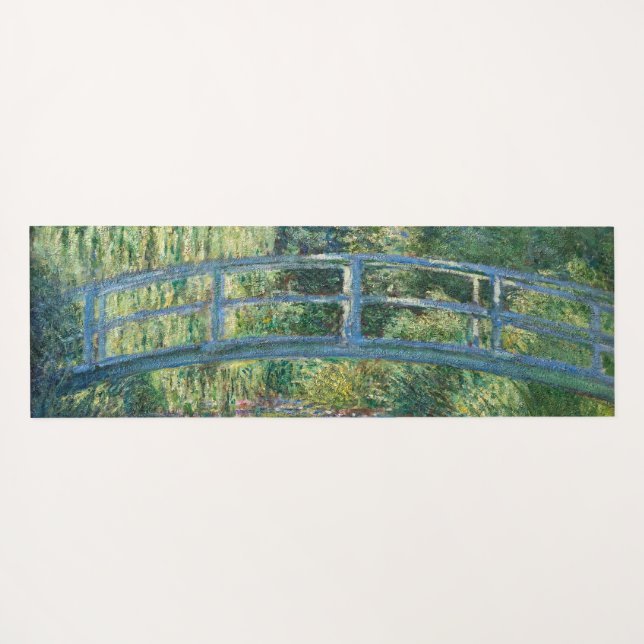 Claude Monet - Water Lily pond, Green Harmony Yoga Mat (Back (Horizontal))