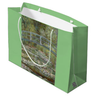 Claude Monet Water Lily Pond (Japanese Footbridge) Large Gift Bag